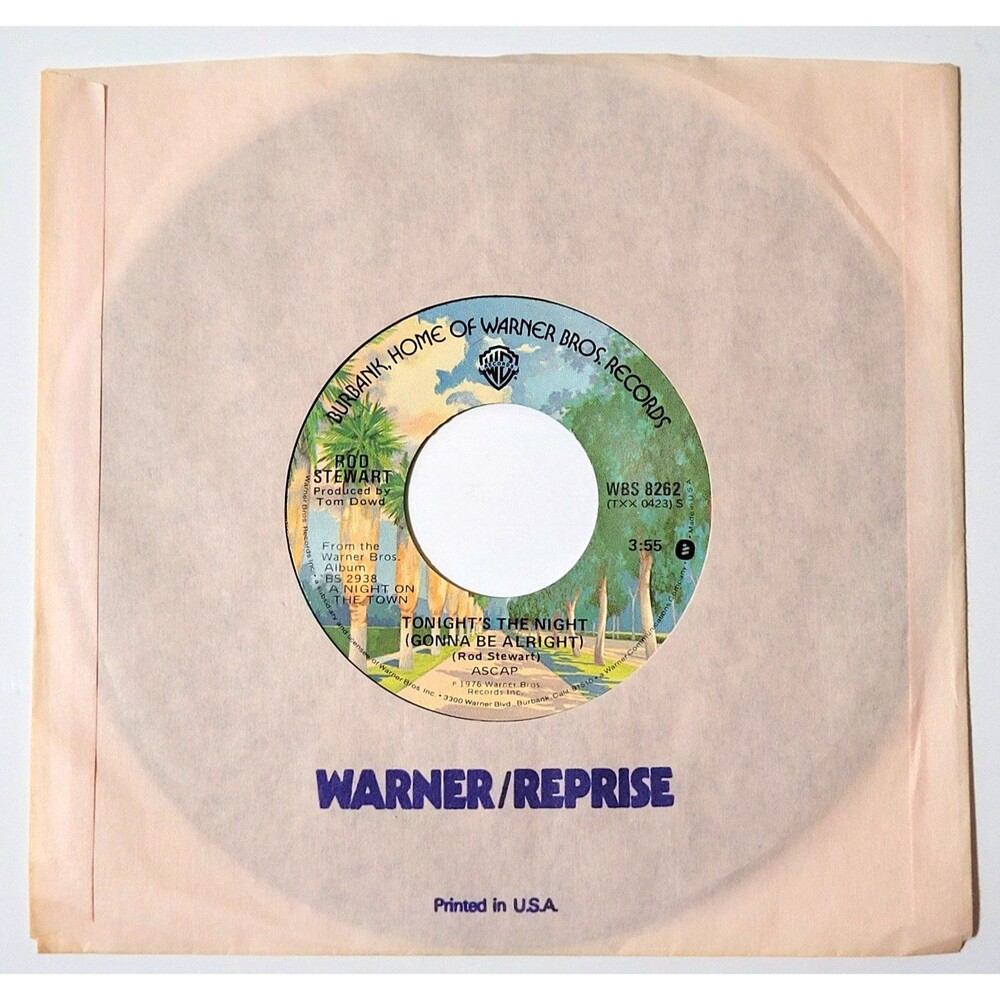 Rod Stewart Tonight's The Night (Gonna Be Alright) / Fool For You 45 RPM M- Rock